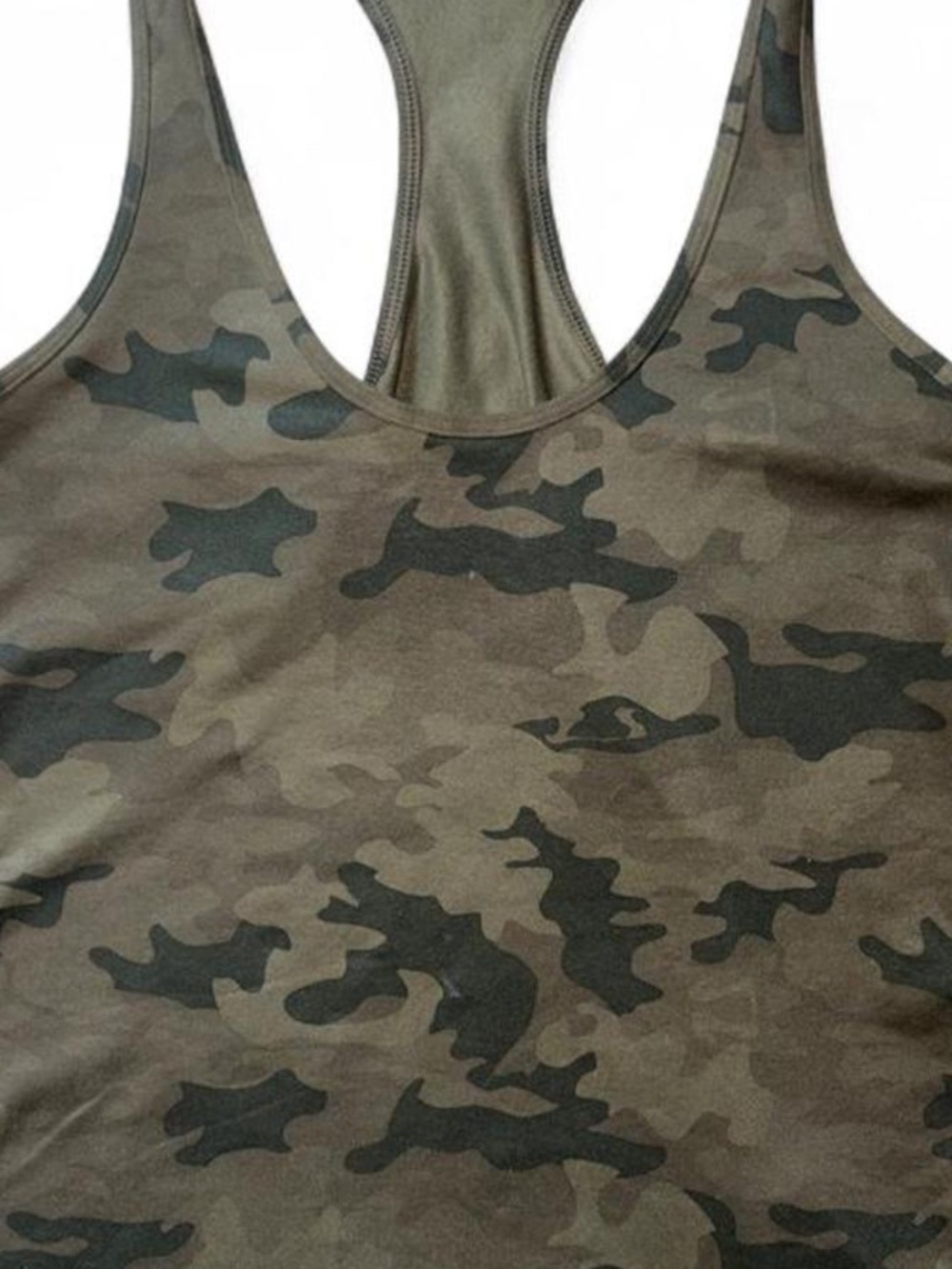 Lululemon Green Camo Tank Top